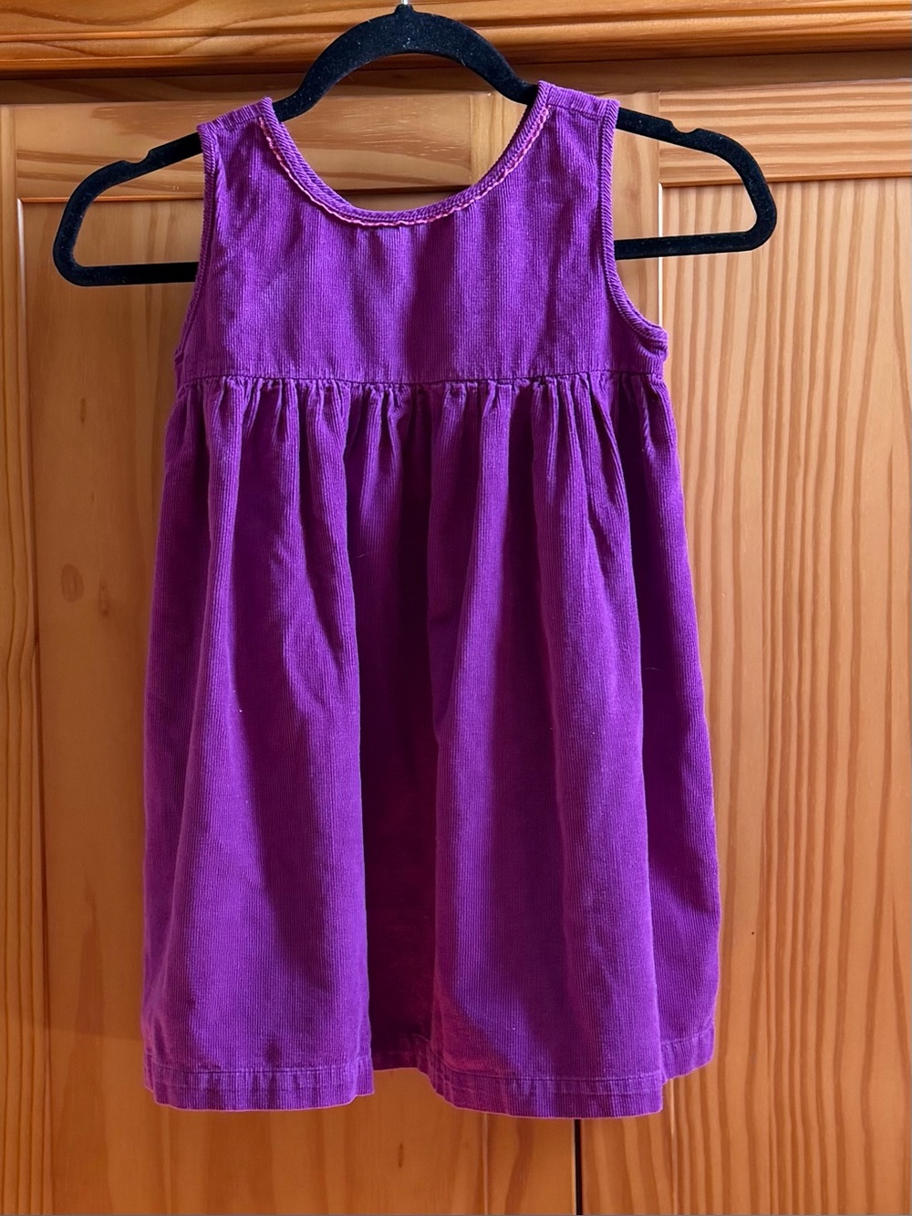 Lola et Moi Purple Corduroy Jumper Dress - Size 8-9